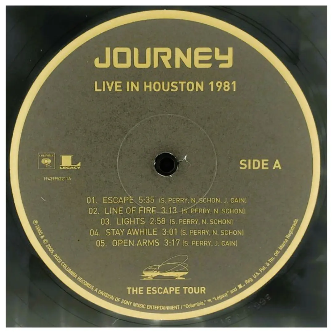 JOURNEY - LIVE IN HOUSTON 1981 ESCAPE TOUR (2LP) / VINILO 9
