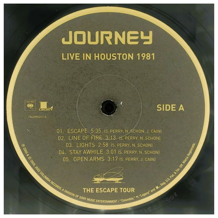 JOURNEY - LIVE IN HOUSTON 1981 ESCAPE TOUR (2LP) / VINILO 9