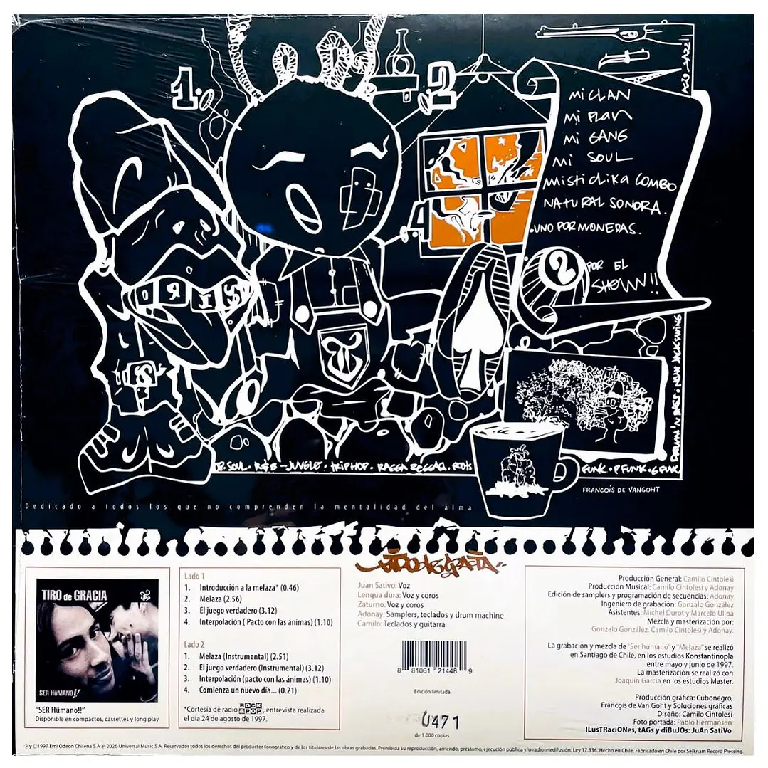 TIRO DE GRACIA - MELAZA EP (LIMITED EDITION) / VINILO 2