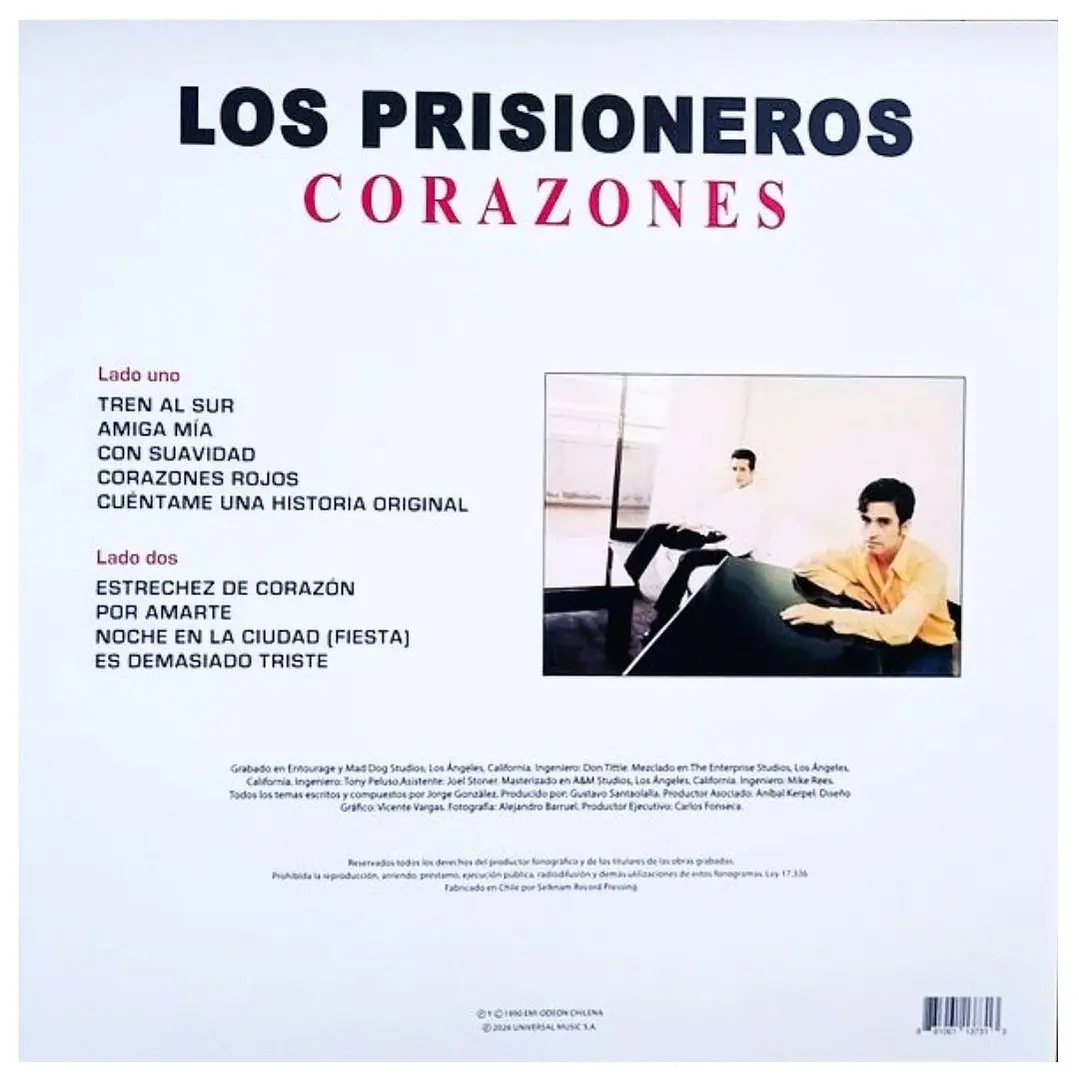LOS PRISIONEROS - CORAZONES (PICTURE DISC) / VINILO 3