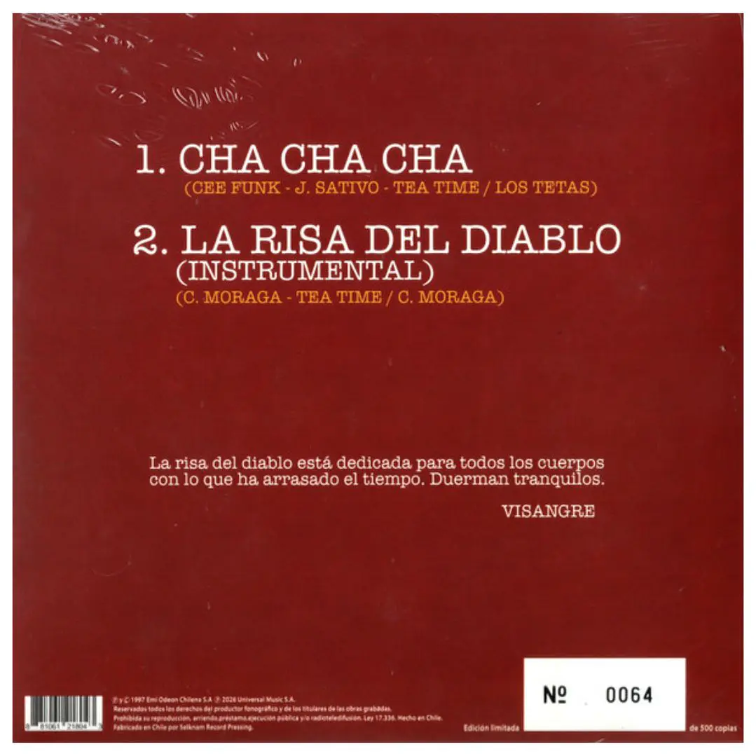 LOS TETAS - CHA CHA CHA (CLEAR VINYL) / 7