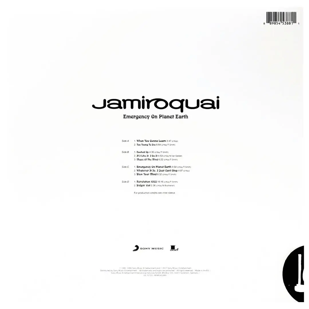 JAMIROQUAI - EMERGENCY ON PLANET EARTH (2LP) / VINILO 2