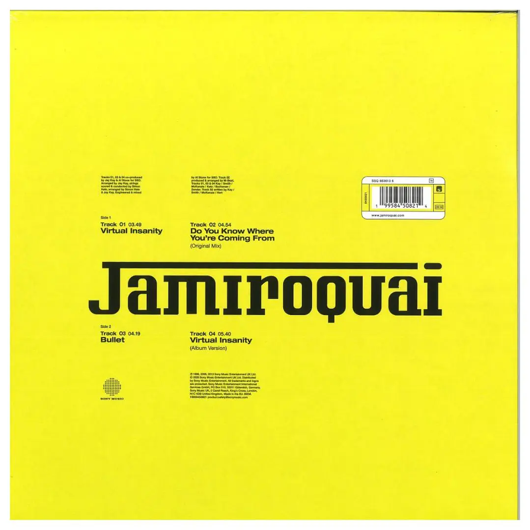 JAMIROQUAI - VIRTUAL INSANITY (YELLOW VINYL) / 12