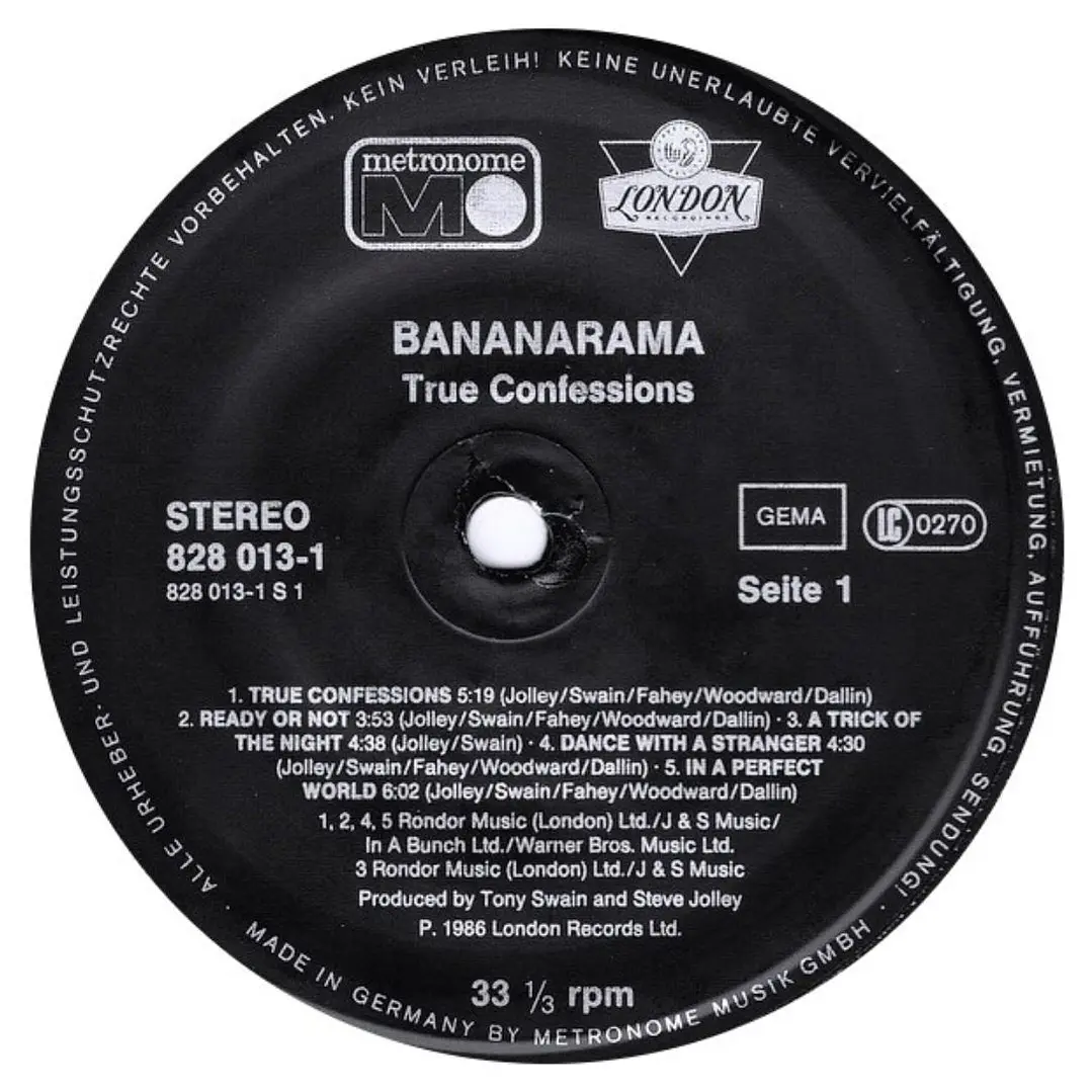 BANANARAMA - TRUE CONFESSIONS / VINILO USADO 5
