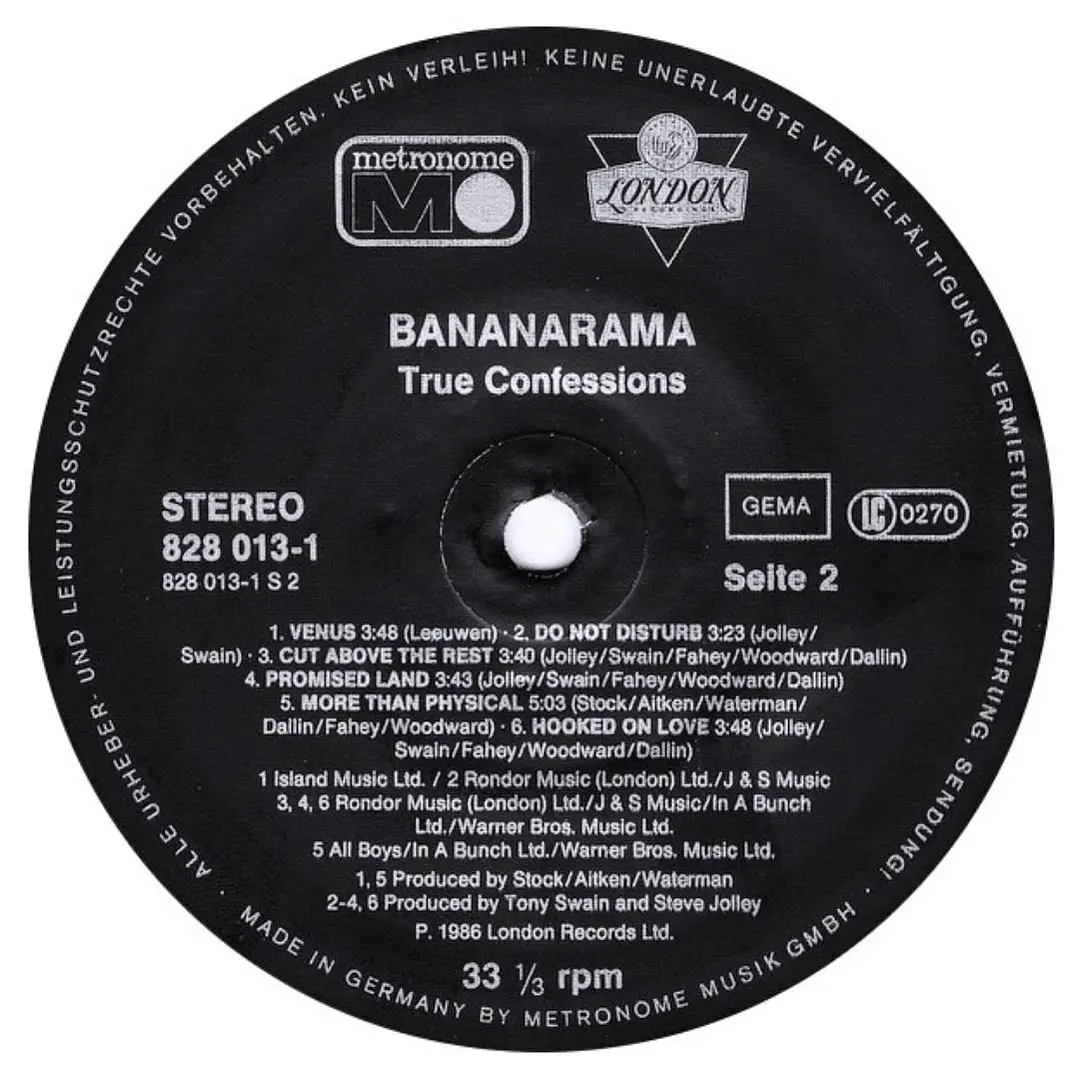 BANANARAMA - TRUE CONFESSIONS / VINILO USADO 6