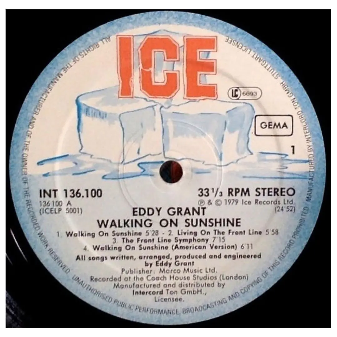 EDDY GRANT - WALKING ON SUNSHINE / VINILO USADO 3