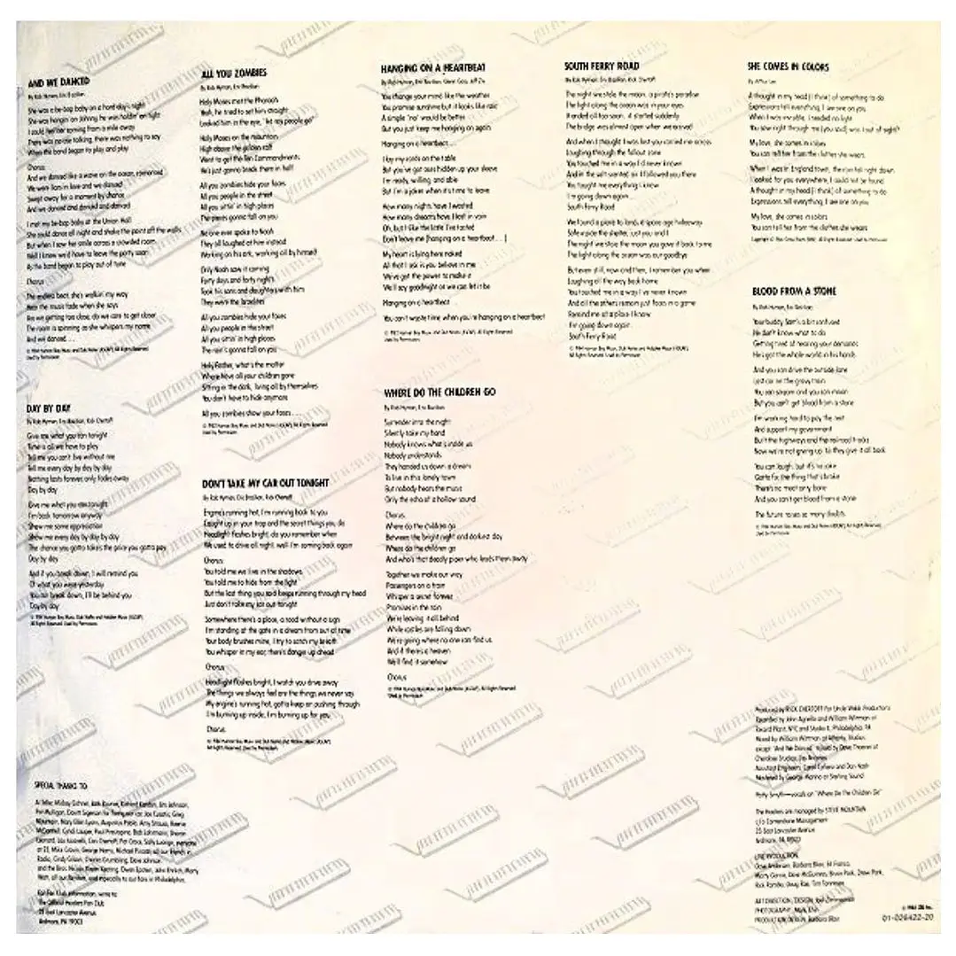 HOOTERS - NERVOUS NIGHT / VINILO USADO 4