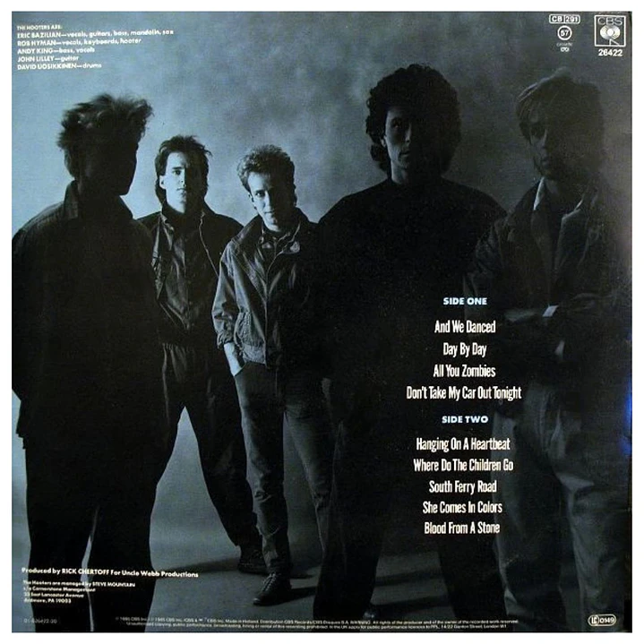 HOOTERS - NERVOUS NIGHT / VINILO USADO 3