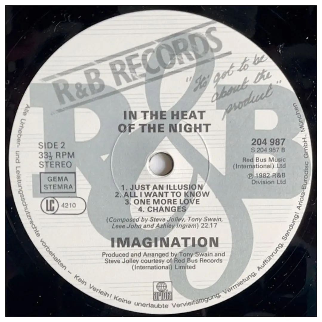 IMAGINATION - IN THE HEAT OF THE NIGHT / VINILO USADO 6