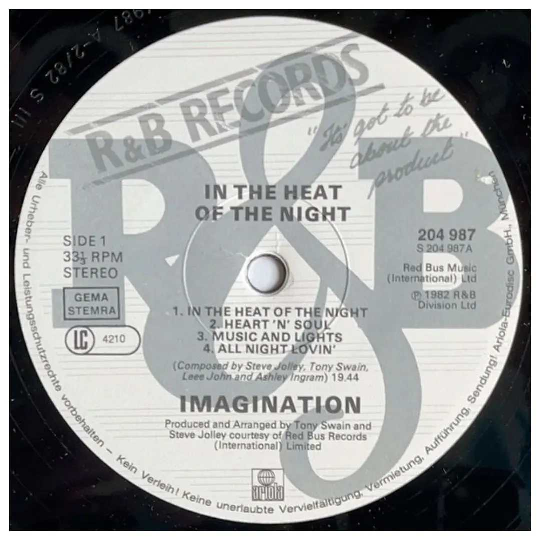 IMAGINATION - IN THE HEAT OF THE NIGHT / VINILO USADO 7