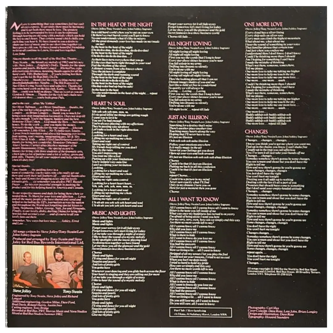 IMAGINATION - IN THE HEAT OF THE NIGHT / VINILO USADO 4