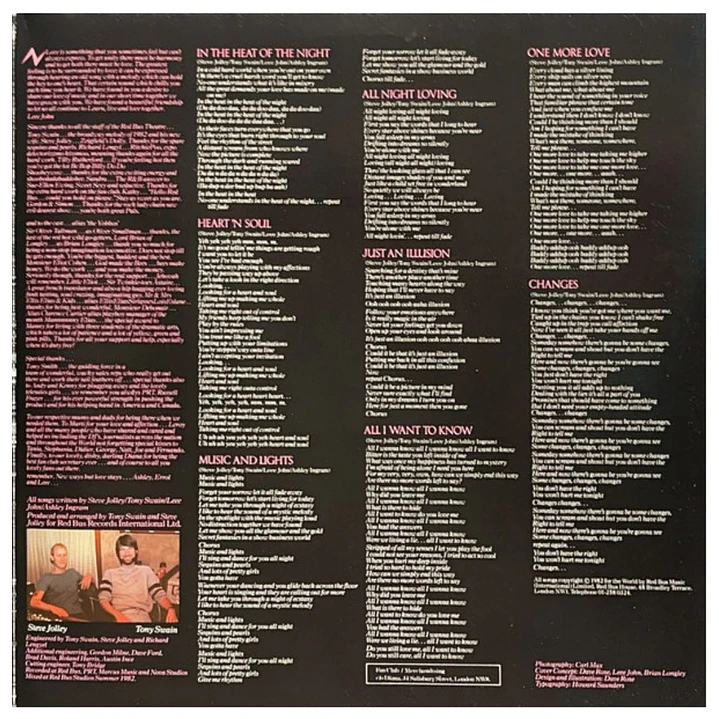 IMAGINATION - IN THE HEAT OF THE NIGHT / VINILO USADO 4