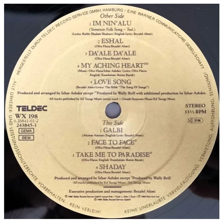 OFRA HAZA - SHADAY / VINILO USADO 6