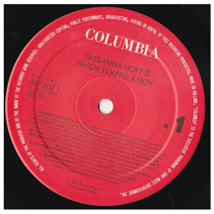 SUSANNA HOFFS - WHEN YOU'RE A BOY / VINILO USADO 5