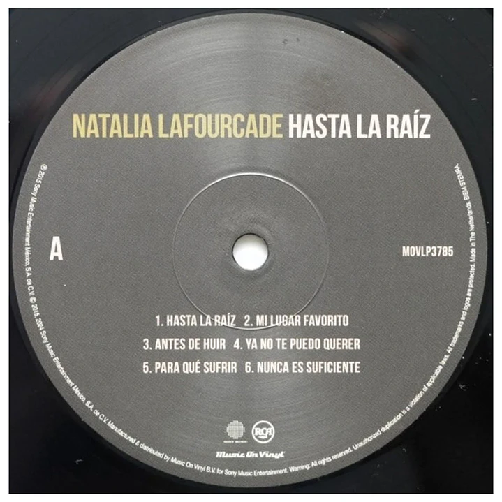 NATALIA LAFOURCADE - HASTA LA RAIZ / VINILO 7
