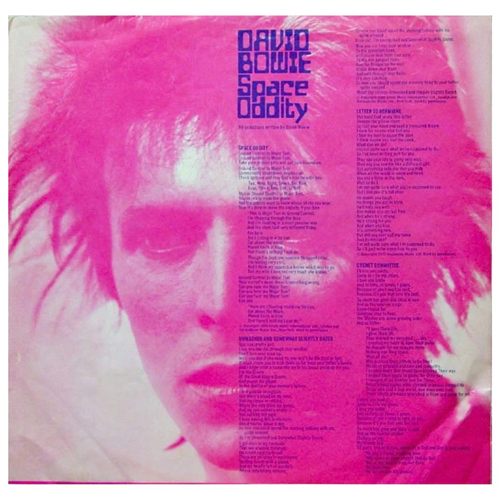 DAVID BOWIE - SPACE ODDITY / VINILO USADO 3