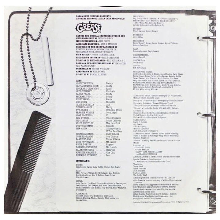 GREASE - SOUNDTRACK (2LP) / VINILO USADO 4
