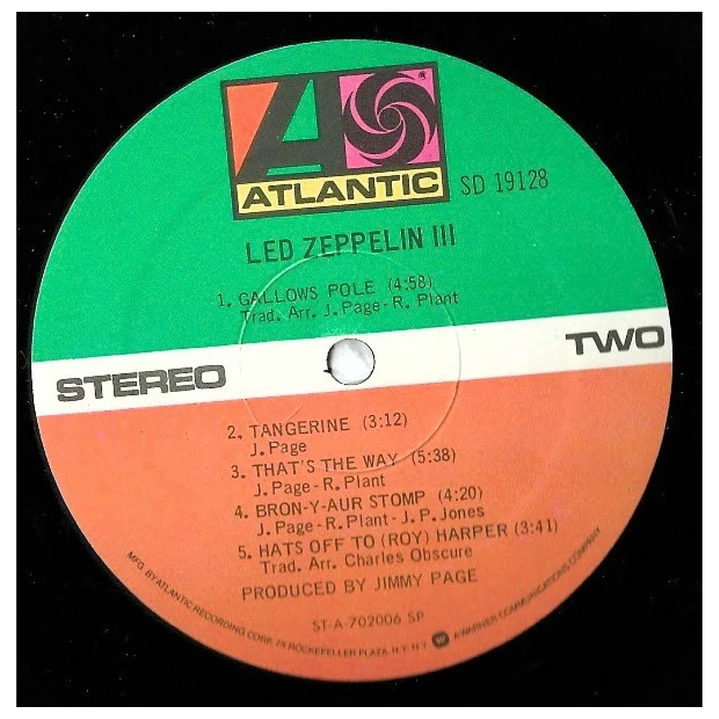 LED ZEPPELIN - LED ZEPPELIN III / VINILO USADO 7