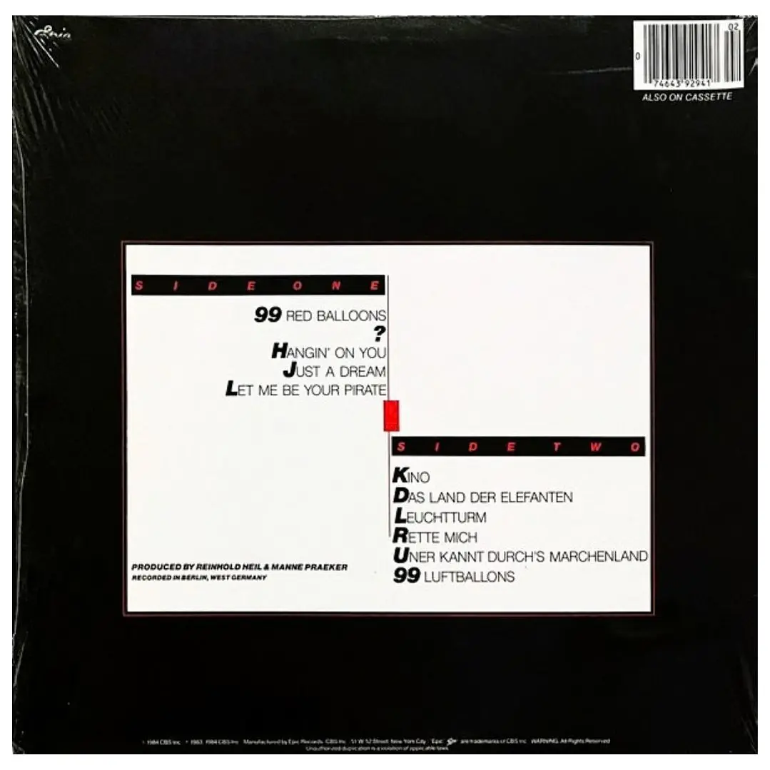 NENA - 99 LUFTBALLONS (ALBUM) / VINILO USADO 3