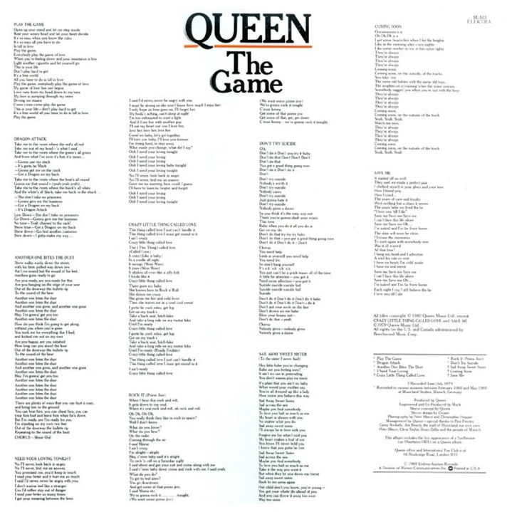 QUEEN - THE GAME / VINILO USADO 4