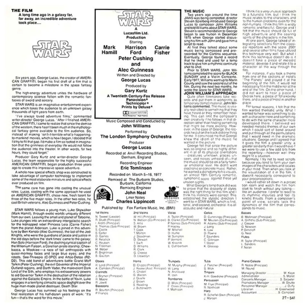 STAR WARS - SOUNDTRACK (2LP) / VINILO USADO 4
