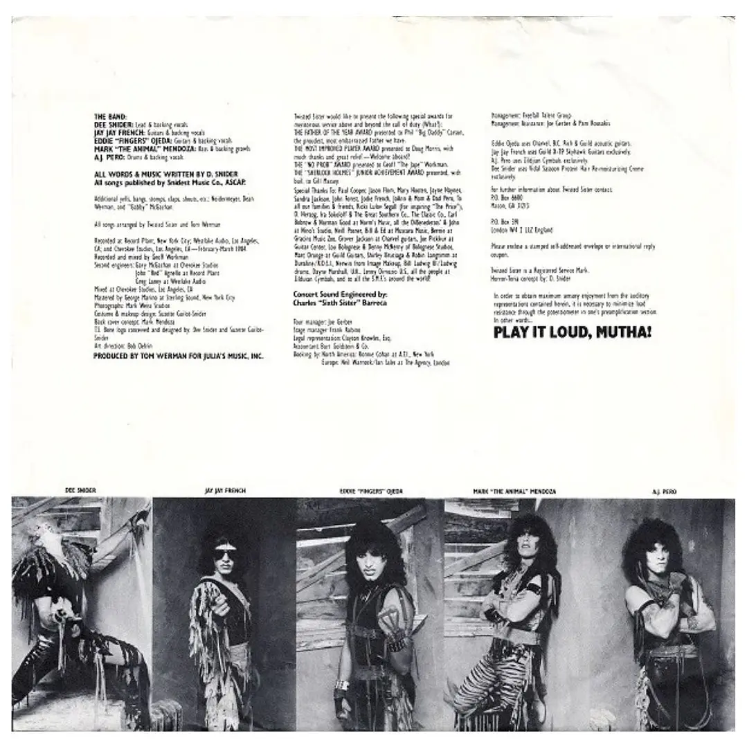 TWISTER SISTER - STAY HUNGRY / VINILO USADO 4