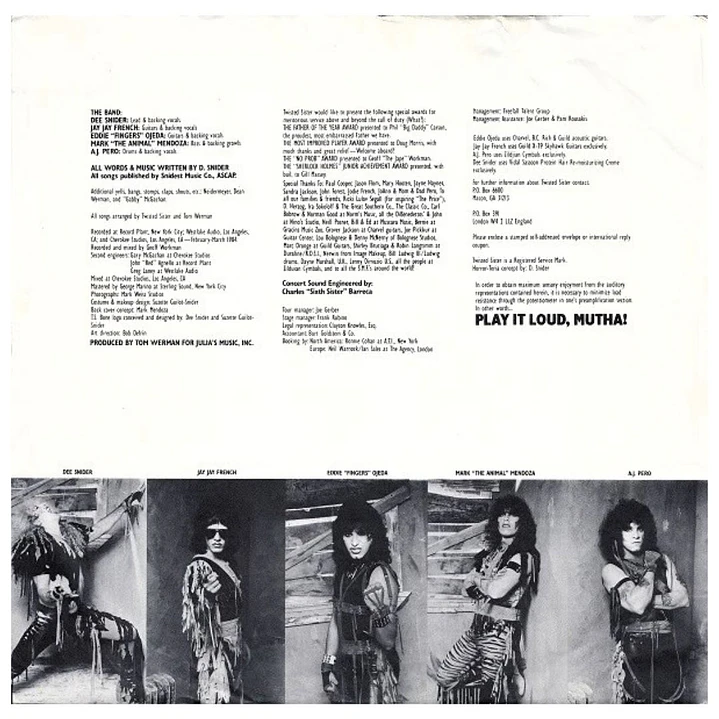 TWISTER SISTER - STAY HUNGRY / VINILO USADO 4