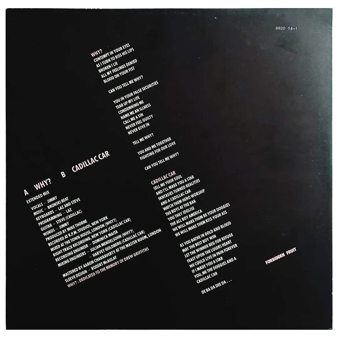 BRONSKI BEAT - WHY? / 12