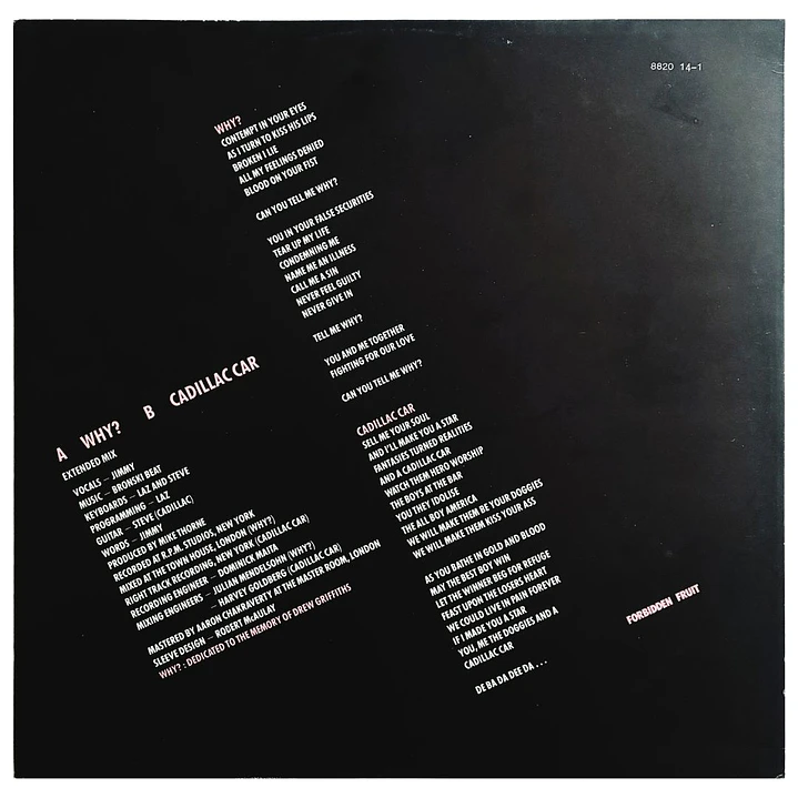 BRONSKI BEAT - WHY? / 12