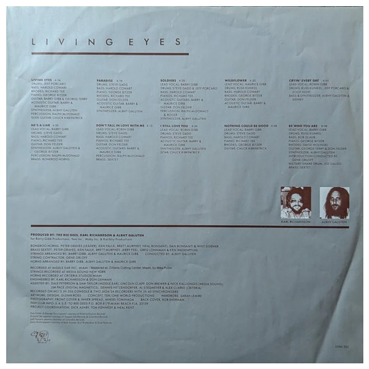 BEE GEES - LIVING EYES (GATEFOLD) / VINILO USADO 3