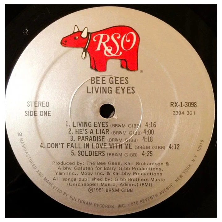 BEE GEES - LIVING EYES (GATEFOLD) / VINILO USADO 7