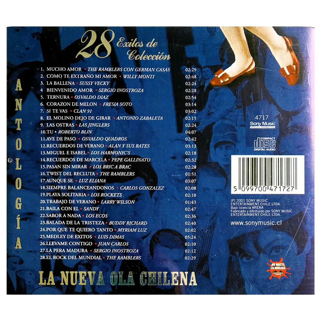 28 EXITOS DE COLECCION - LA NUEVA OLA CHILENA / CD 2