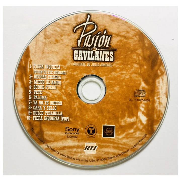 PASION DE GAVILANES - MUSICA DE LA TELENOVELA / CD 3