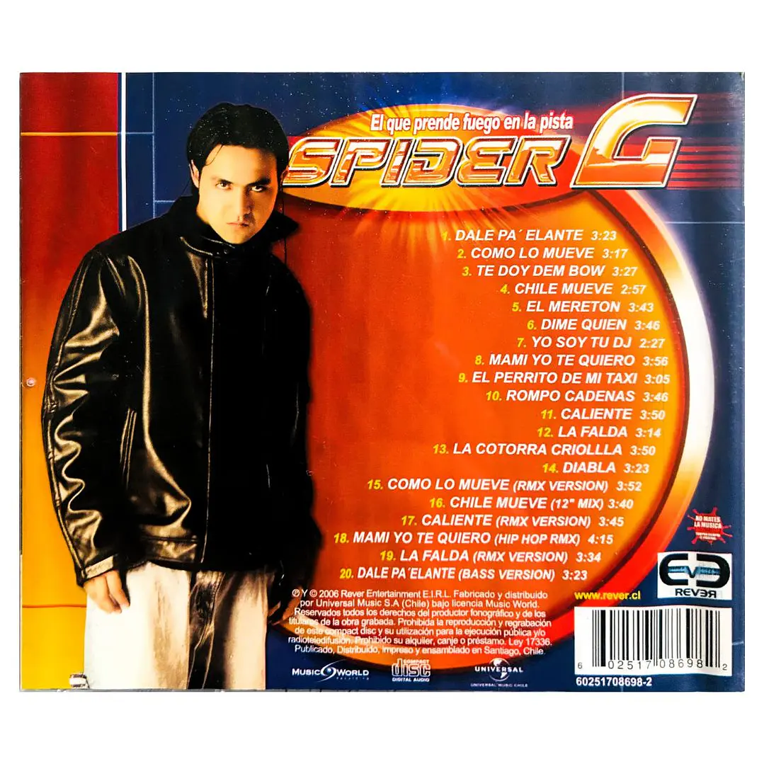 SPIDER G - EL QUE PRENDE FUEGO EN LA PISTA / CD 2
