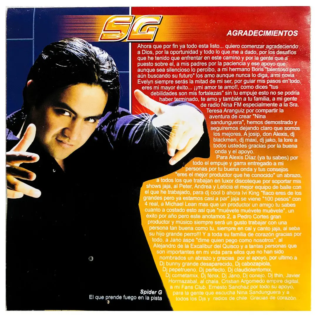 SPIDER G - EL QUE PRENDE FUEGO EN LA PISTA / CD 5