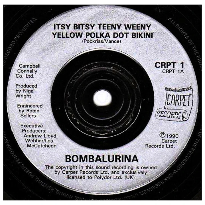BOMBALURINA - ITSY BITSY TEENY WEENY YELLOW POLKA / 7