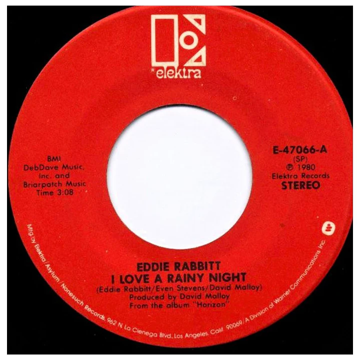 EDDIE RABBITT - I LOVE A RAINY NIGHT / 7