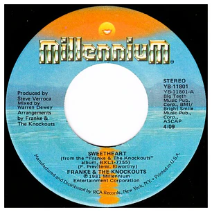 FRANKE & THE KNOCKOUTS - SWEETHEART / 7