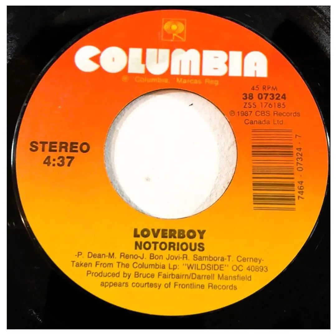 LOVERBOY - NOTORIOUS / 7