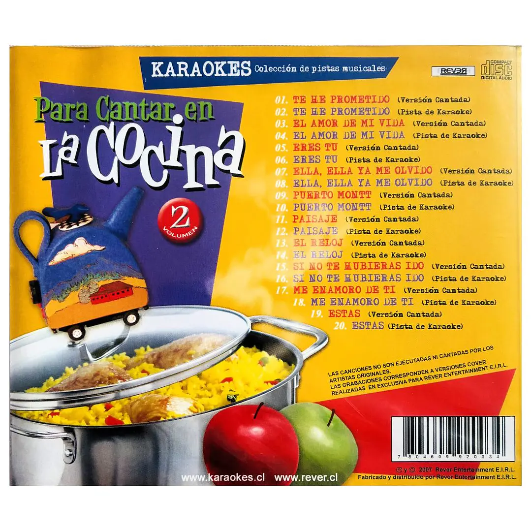KARAOKE PARA CANTAR EN LA COCINA - VOL.2 / CD 2