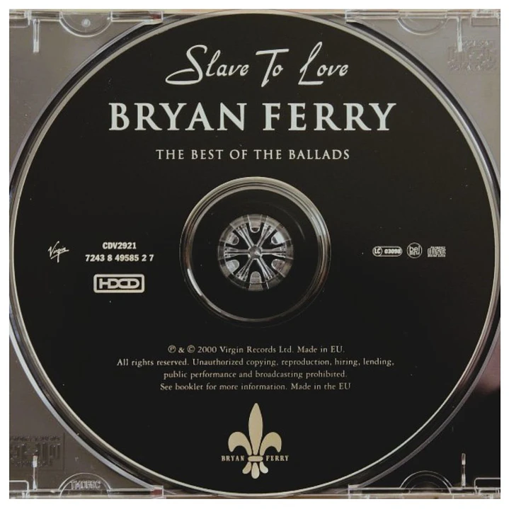 BRYAN FERRY - SLAVE TO LOVE: THE BEST OF BALLADS / CD USADO 3