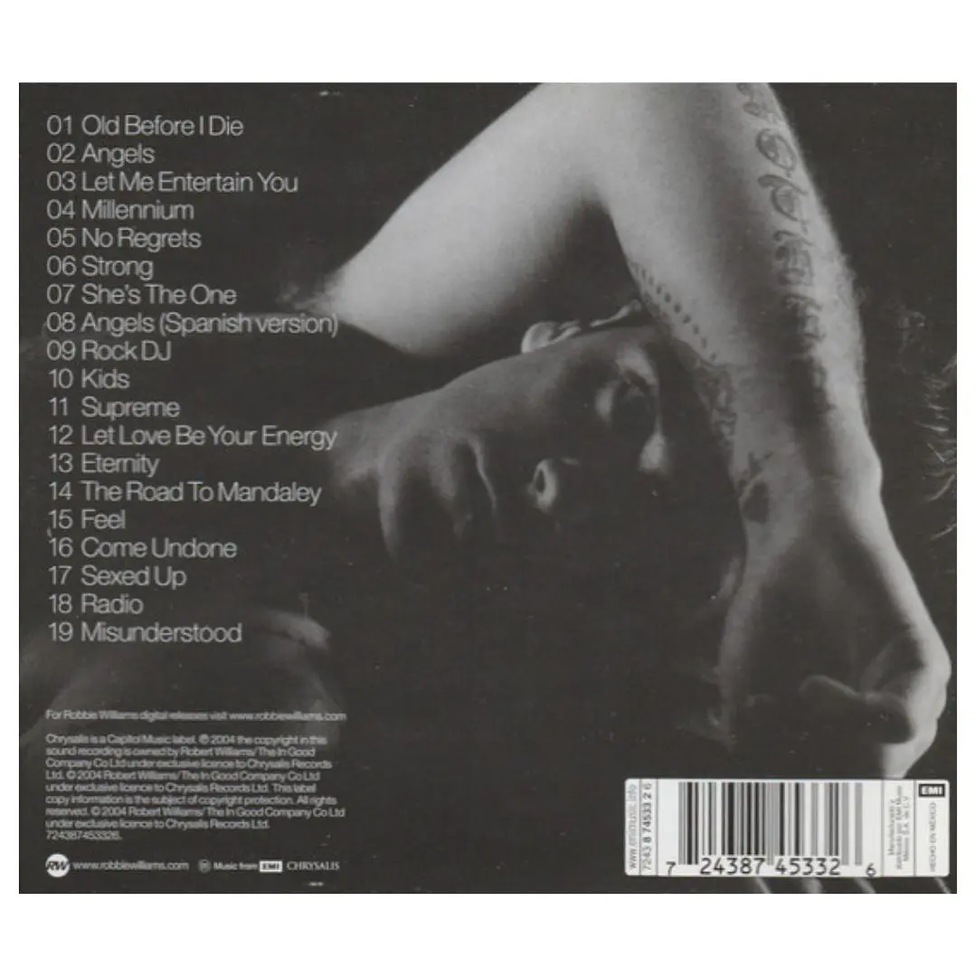 ROBBIE WILLIAMS - GREATEST HITS / CD USADO 2