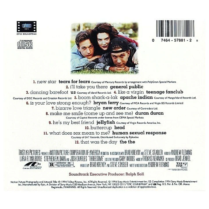 THREESOME - SOUNDTRACK / CD USADO 2