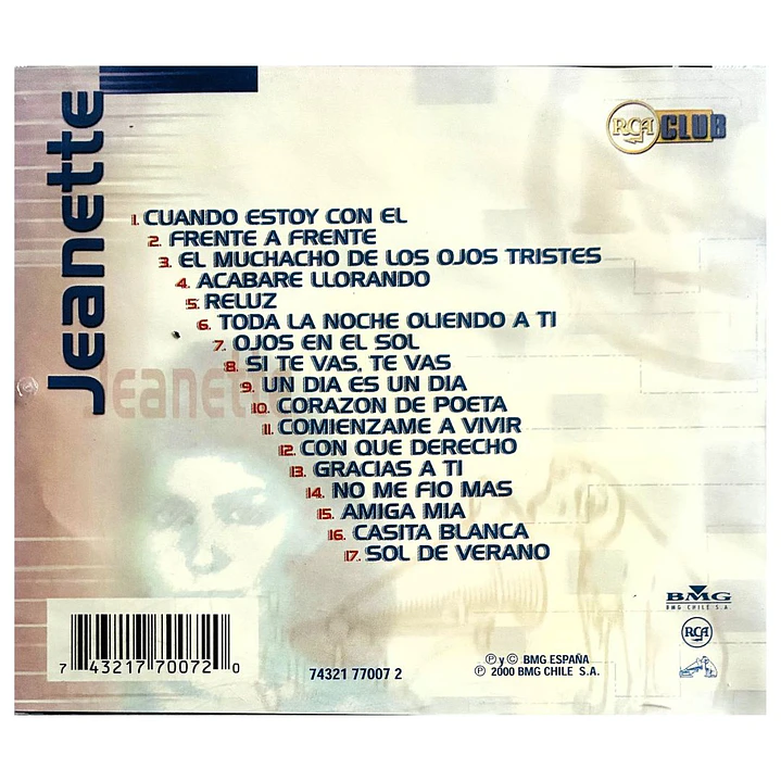 JEANETTE - RCA CLUB: GRANDES EXITOS / CD USADO 2