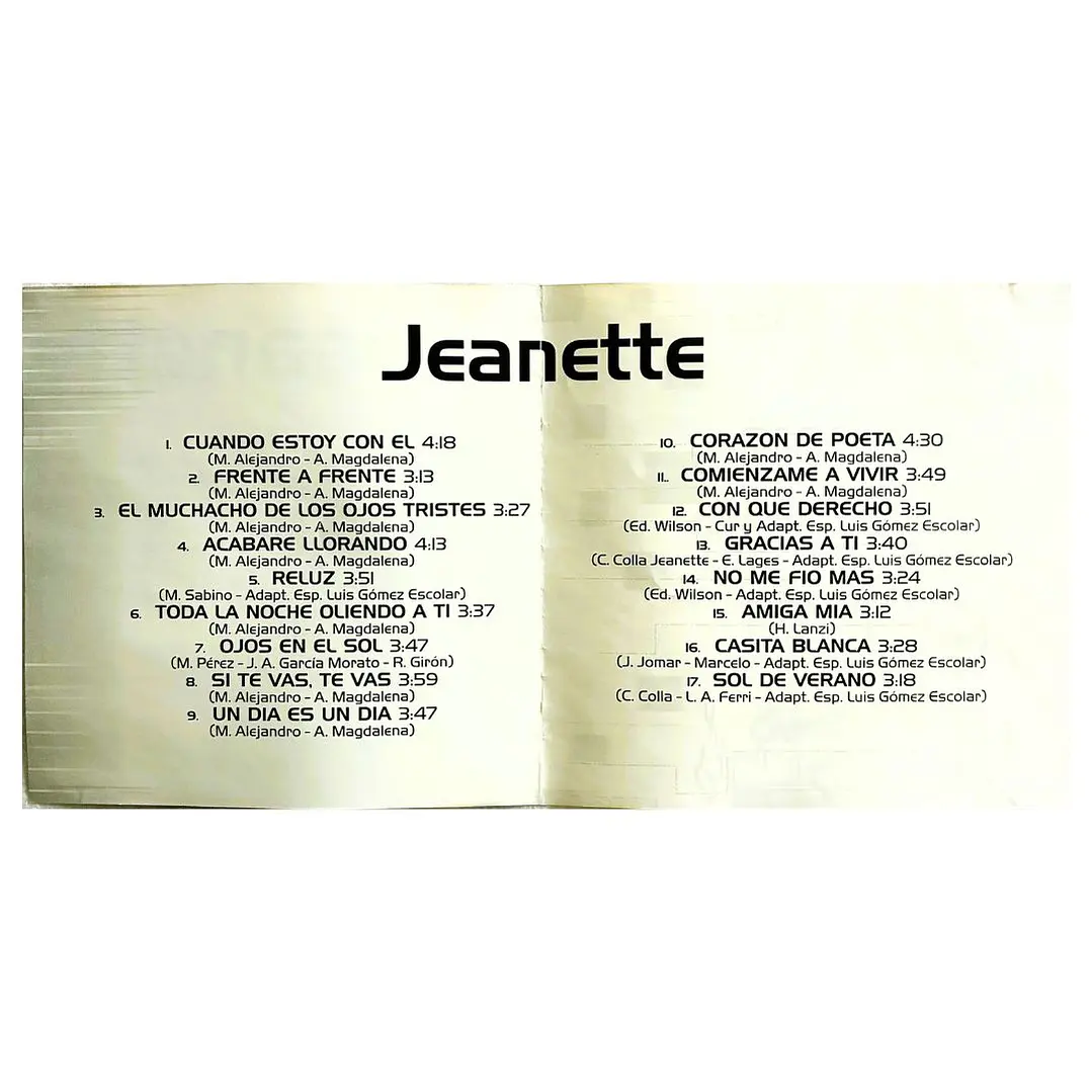 JEANETTE - RCA CLUB: GRANDES EXITOS / CD USADO 5