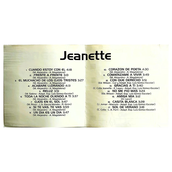 JEANETTE - RCA CLUB: GRANDES EXITOS / CD USADO 5