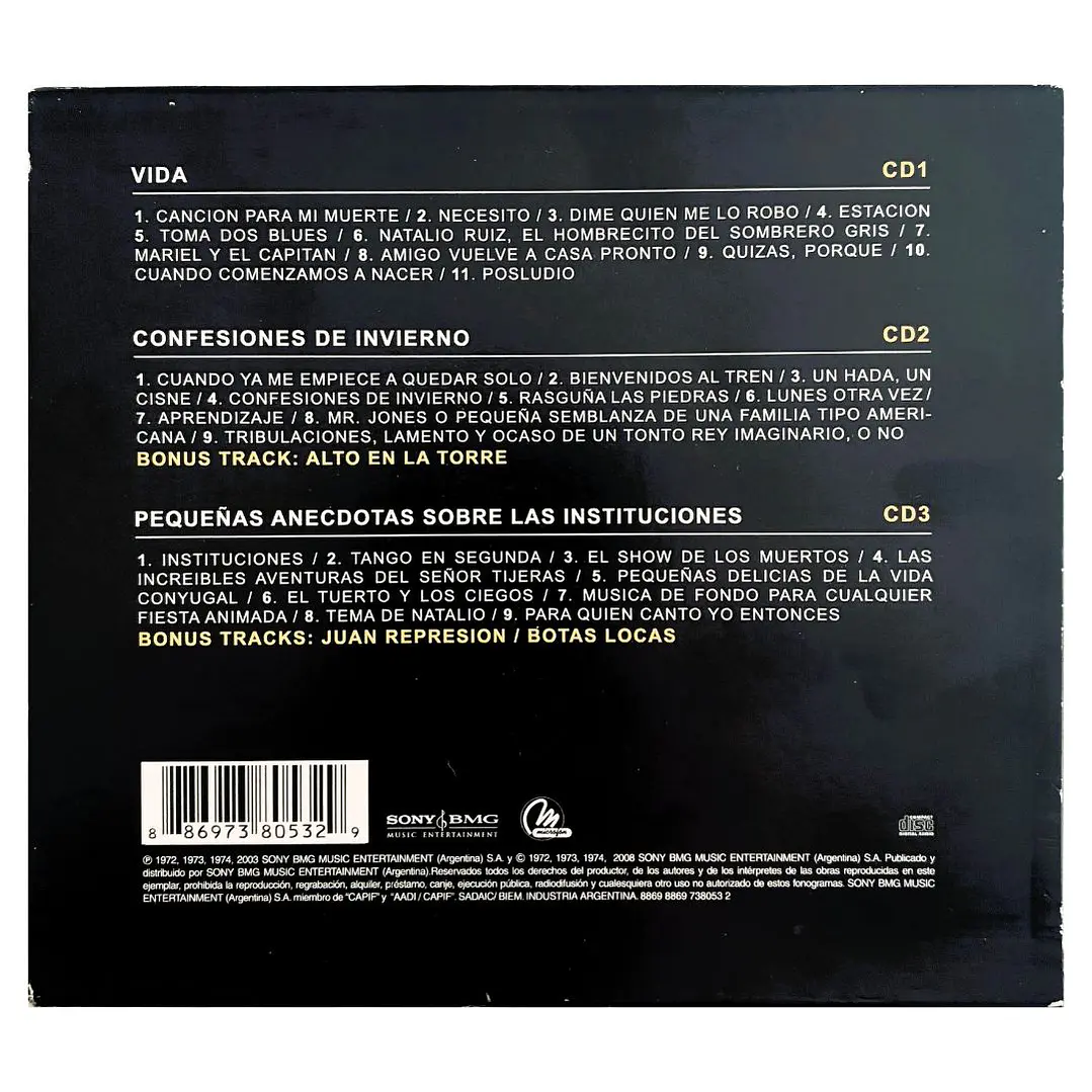 SUI GENERIS - EN ESTUDIO (3CD) / CD USADO 2