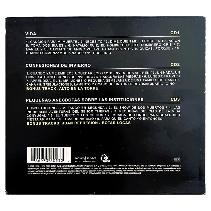 SUI GENERIS - EN ESTUDIO (3CD) / CD USADO 2