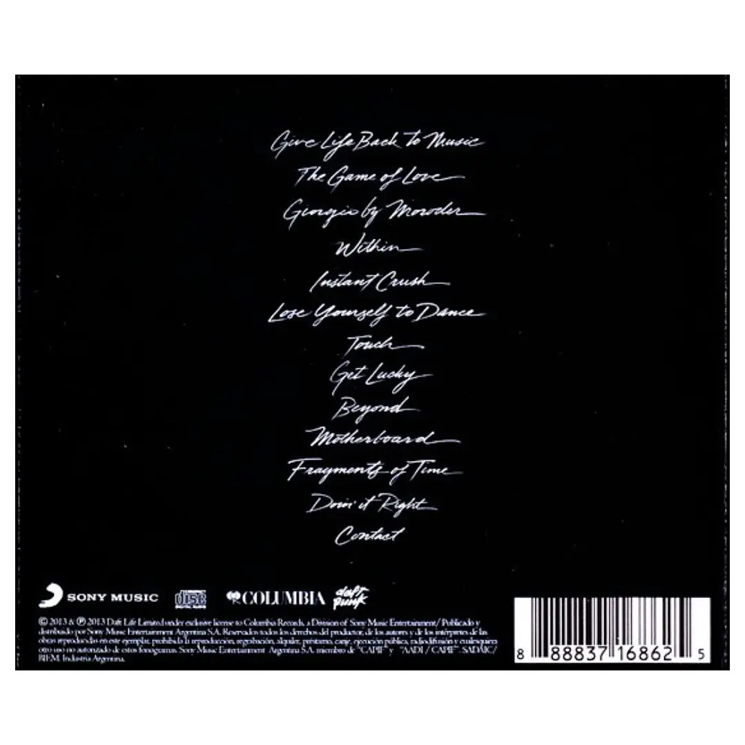 DAFT PUNK - RANDOM ACCESS MEMORIES / CD USADO 2