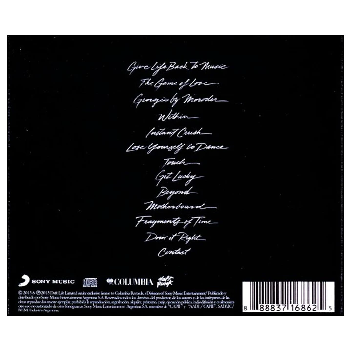DAFT PUNK - RANDOM ACCESS MEMORIES / CD USADO 2